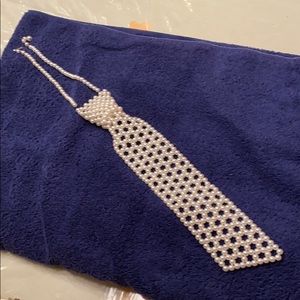 Vintage costume neck tie necklace